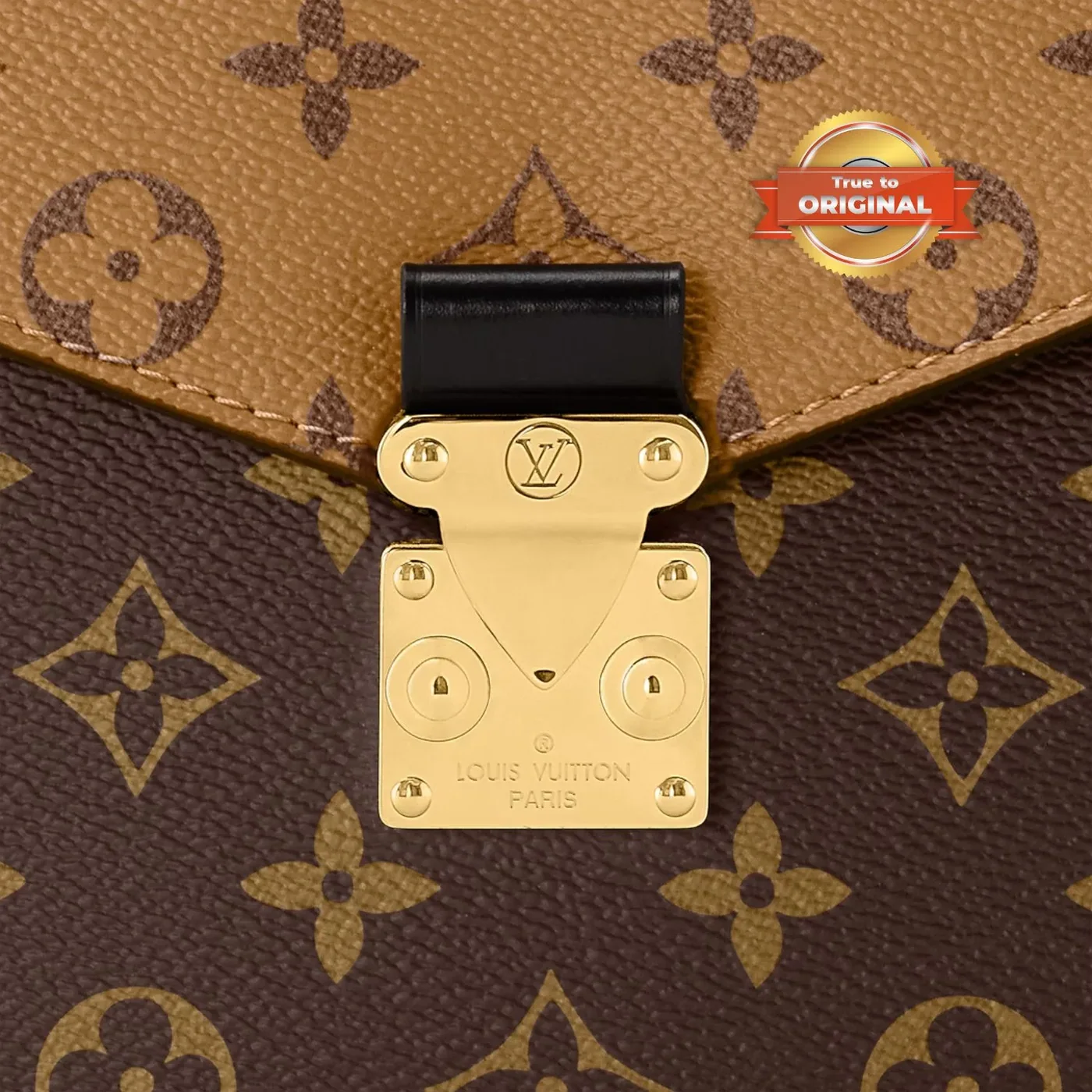 Louis Vuitton Pochette Metis Shoulder Bag / Brown Monogram Reverse Canvas Gold Hardware Louis Vuitton Pochette Metis Shoulder Bag / Brown Monogram Reverse Canvas Gold Hardware