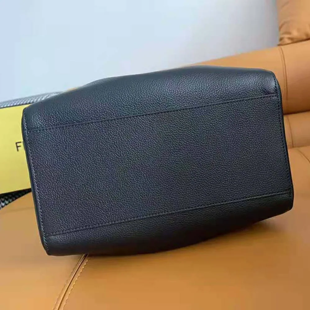 Fendi Origami Medium Black Leather Bag That Can be Transformed for Women Fendi Origami Medium Black Leather Bag That Can be Transformed for Women