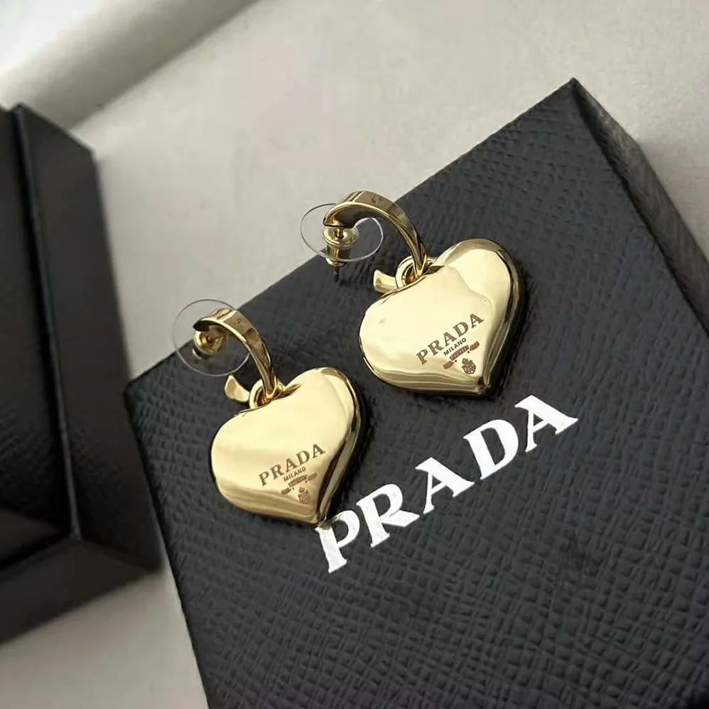 Prada Eternal Gold Small Drop Earrings in Yellow Gold for Women