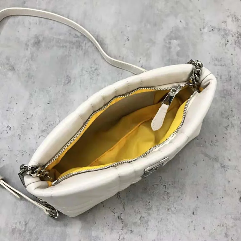 Burberry Small Quilted Lambskin Soft Lola Bag for Women in White