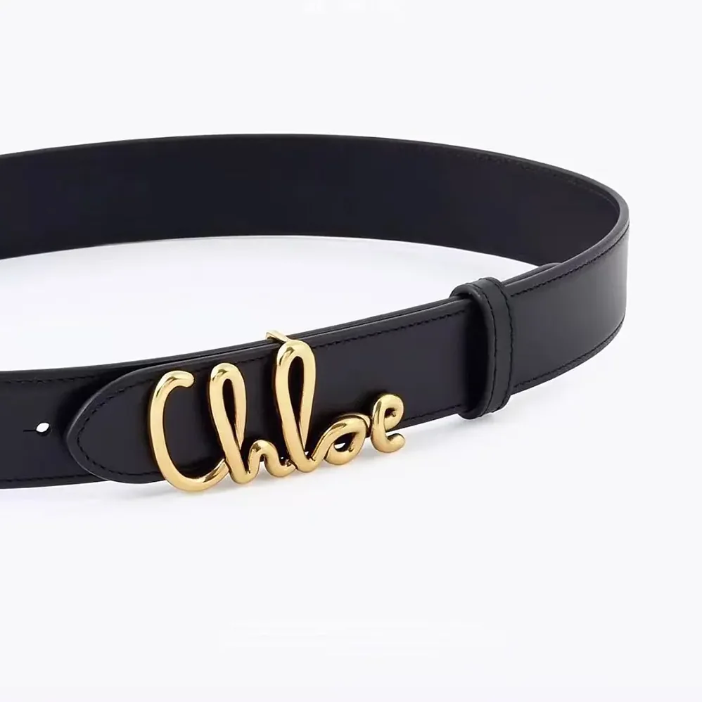 Chloe The Iconic Belt in Calfskin for Women in Black
