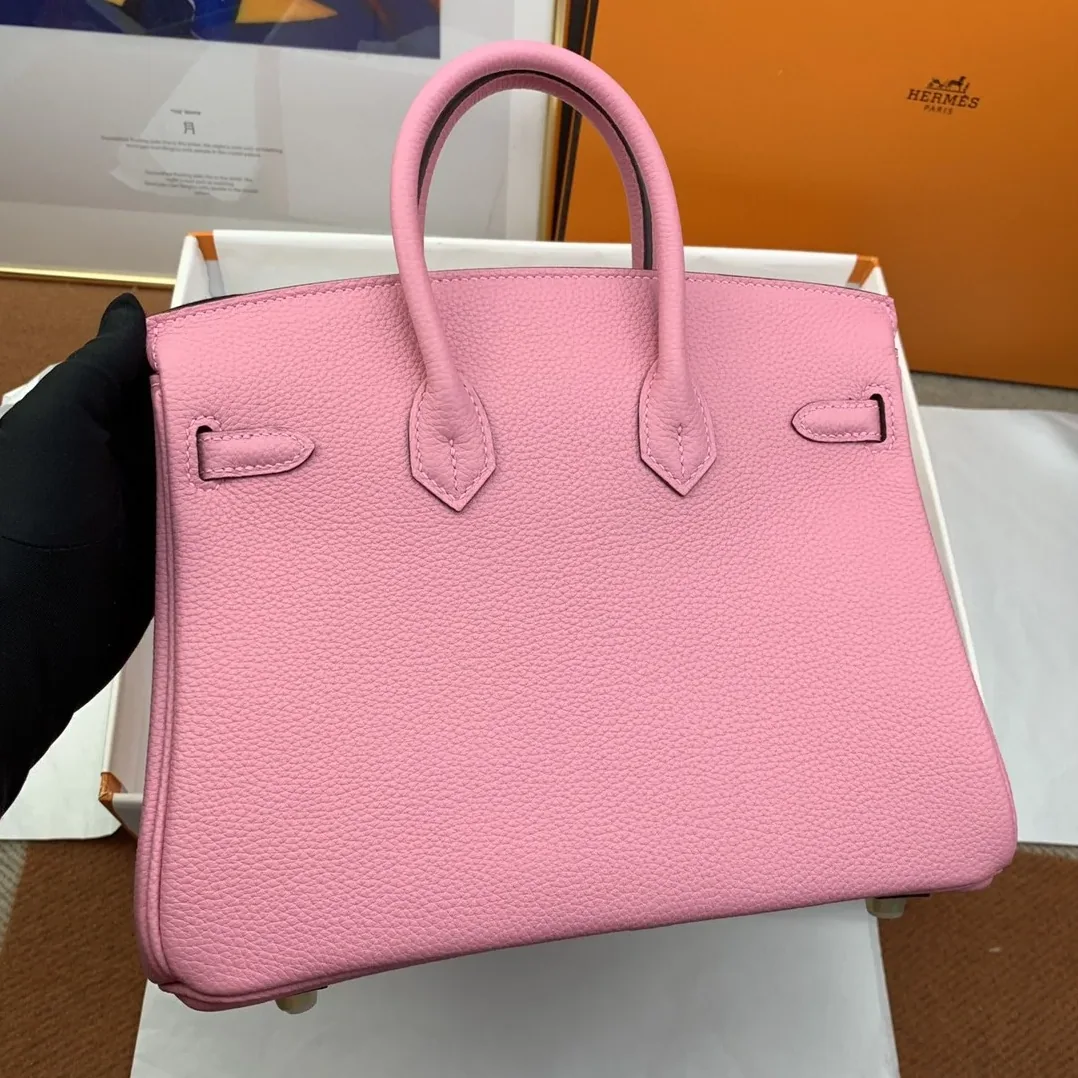Hermes Birkin Top Handle Bag / Nata Swift Pink Gold Hardware Hermes Birkin Top Handle Bag / Nata Swift Pink Gold Hardware