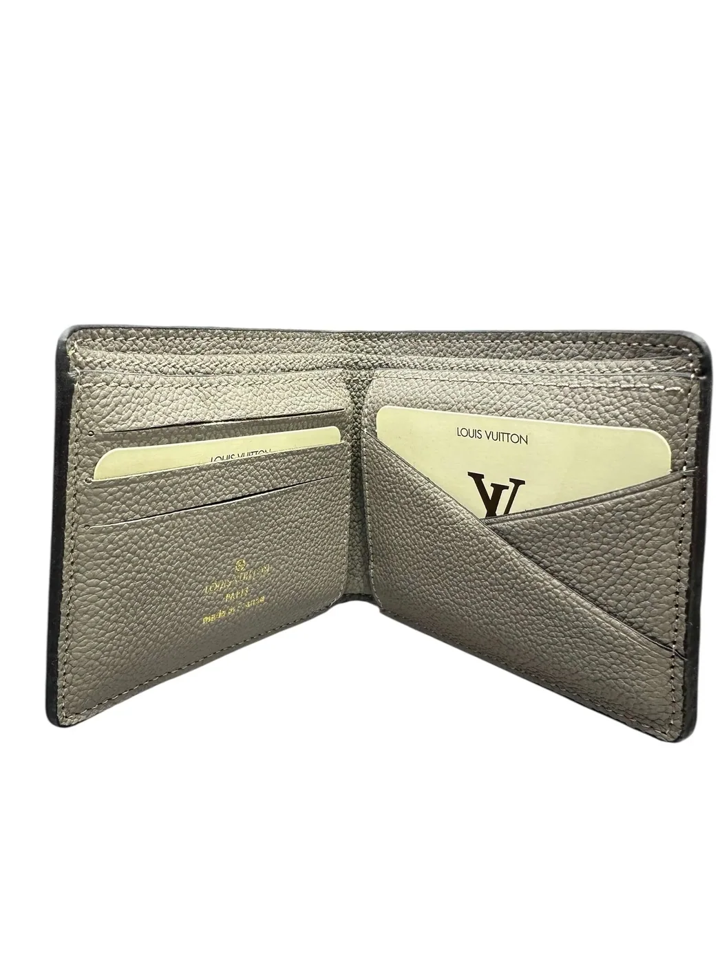 Grey Monogram Wallet for Men's