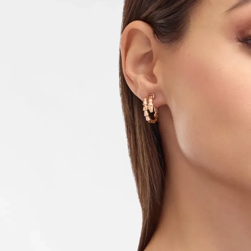Bvlgari Serpenti Viper Earrings Rose Gold Bvlgari Serpenti Viper Earrings Rose Gold