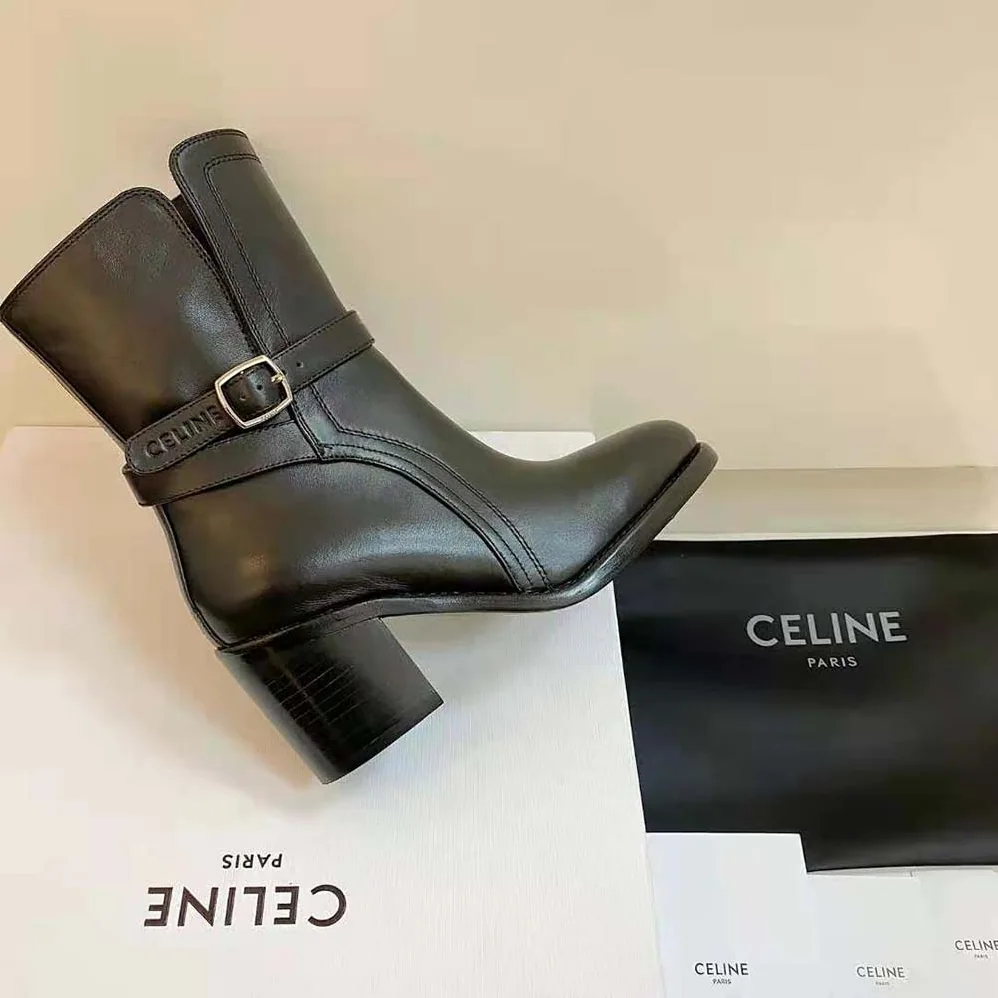 Celine Condé Jodhpur Boot in Calfskin for Women in Black Celine Condé Jodhpur Boot in Calfskin for Women in Black