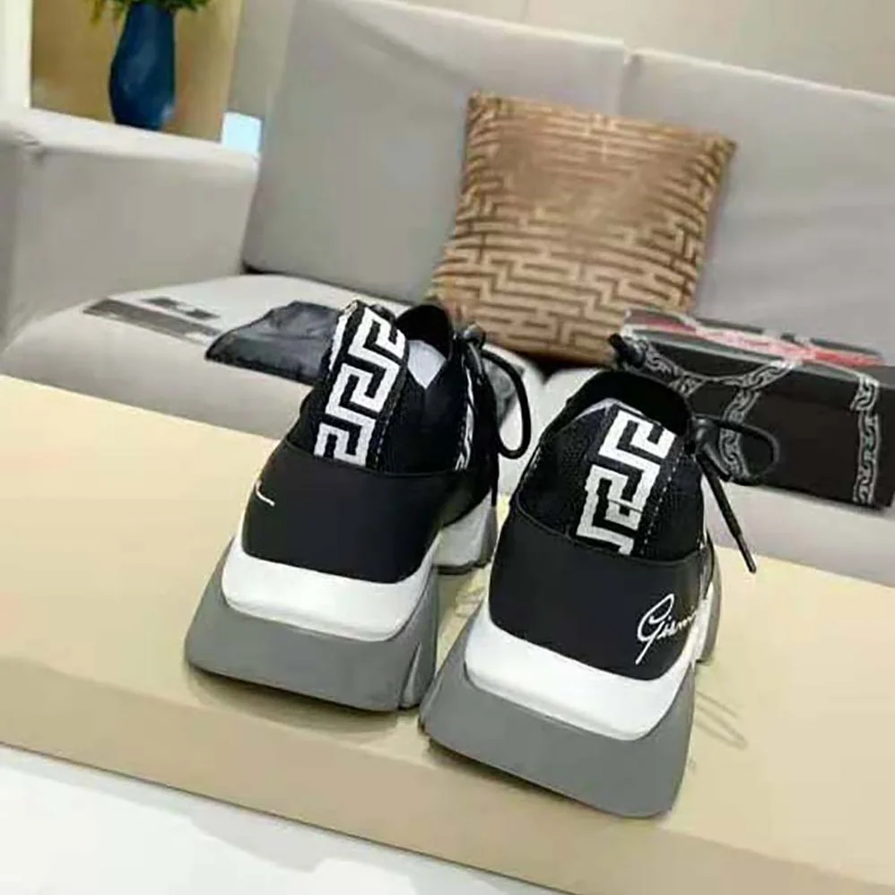 Versace Squalo Knit Sneakers for Women in Black Versace Squalo Knit Sneakers for Women in Black