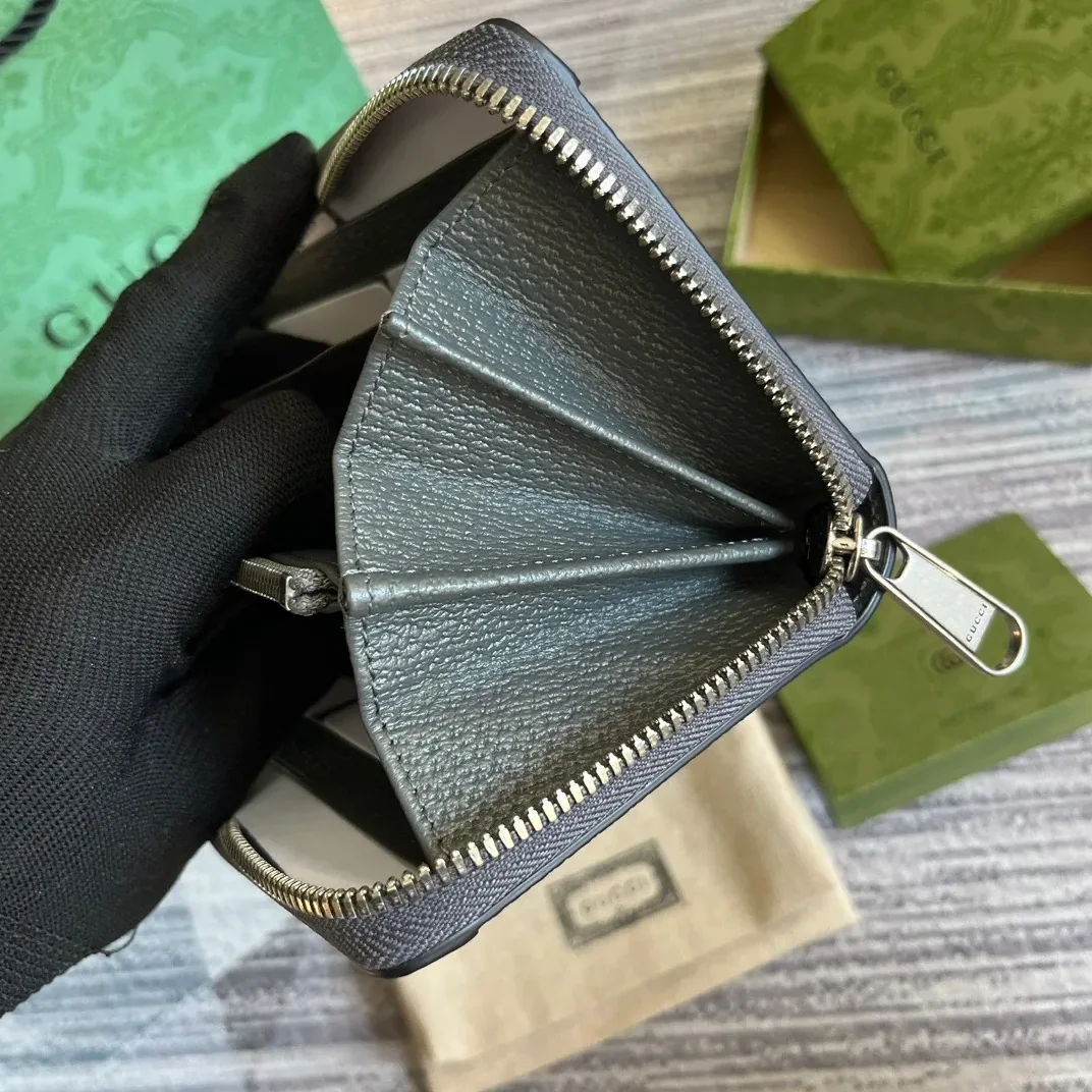 Gucci Ophidia Zip Around Wallet Supreme Canvas Grey / Gucci Ophidia Zip Around Wallet Supreme Canvas Grey /