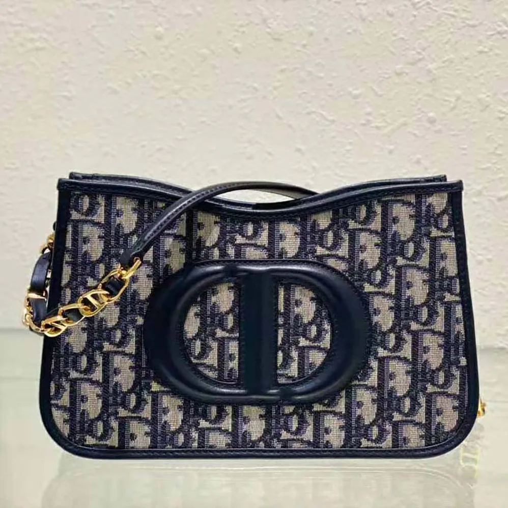 Dior CD Signature Hobo Mini Bag Blue Dior Oblique Jacquard for Women Dior CD Signature Hobo Mini Bag Blue Dior Oblique Jacquard for Women