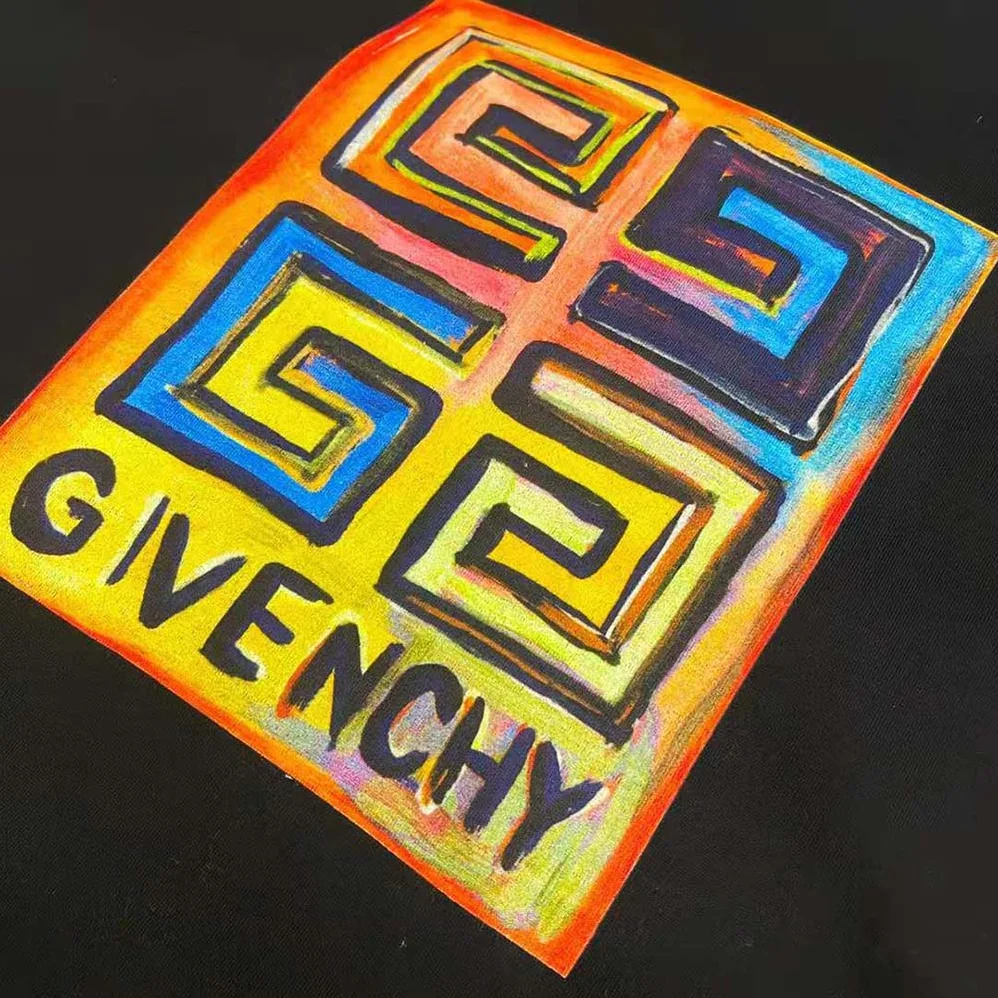 Givenchy Slim Fit T-shirt in Jersey with 4G Sun Print for Men in Black
