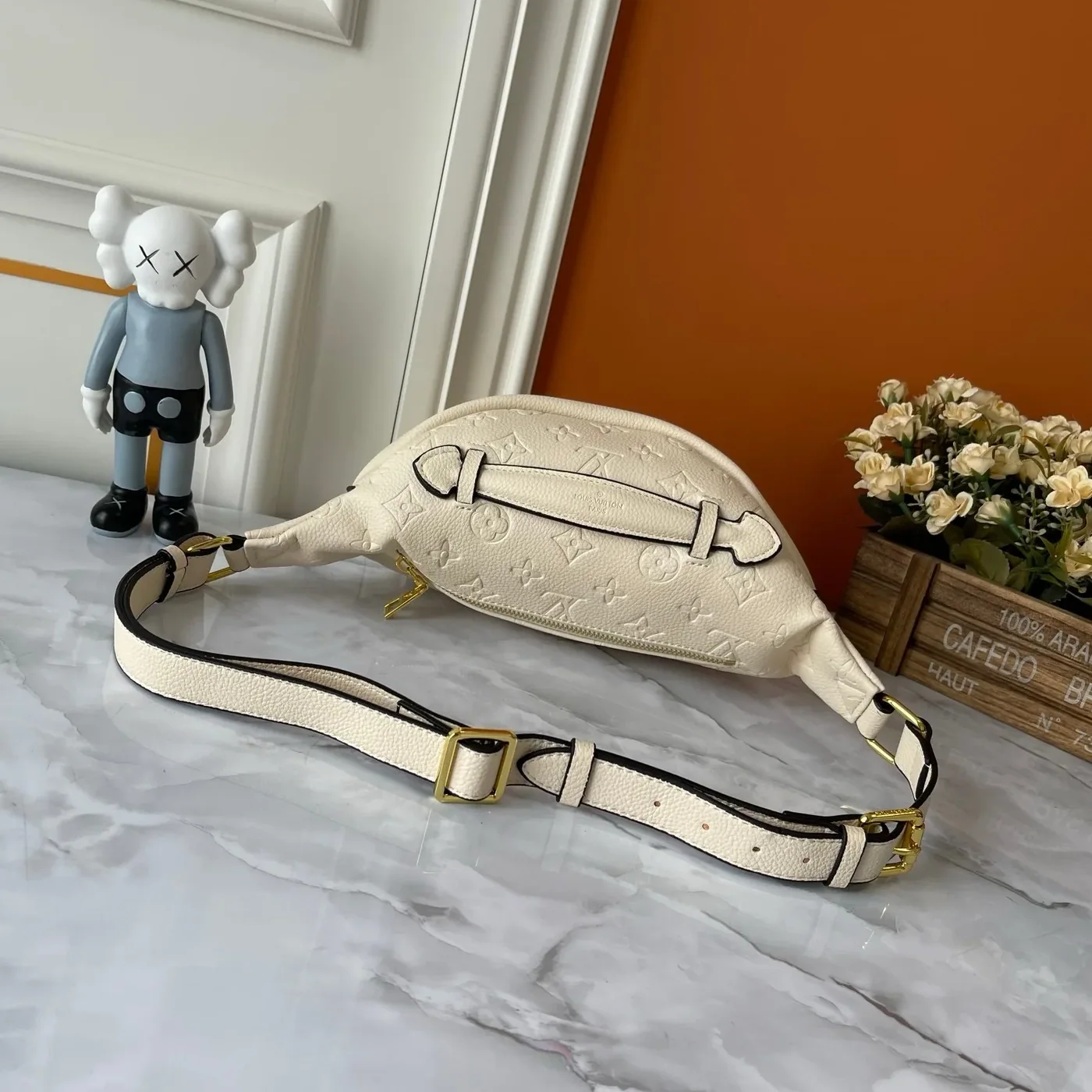 Louis Vuitton Bumbag / Cream Monogram Empreinte Gold Hardware