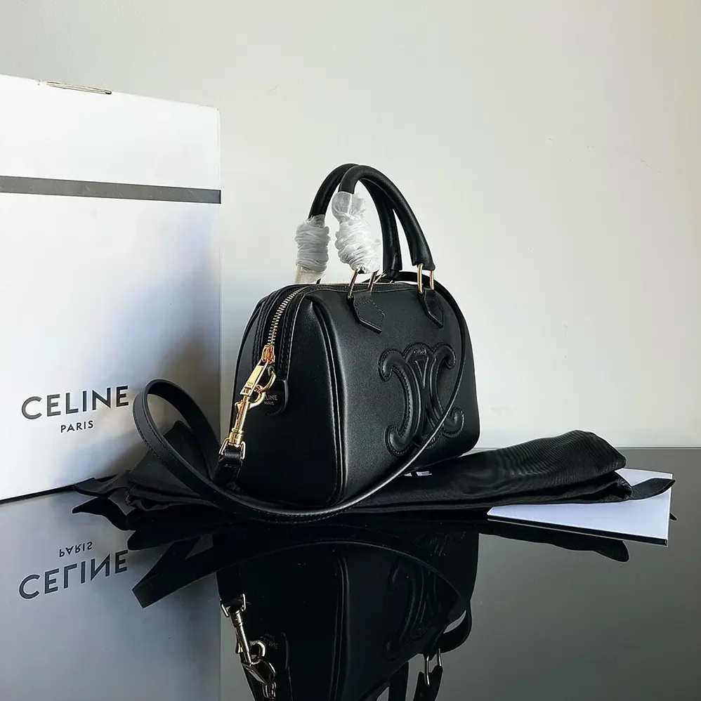 Celine Small Boston in Smooth Calfskin for Women in Black Celine Small Boston in Smooth Calfskin for Women in Black