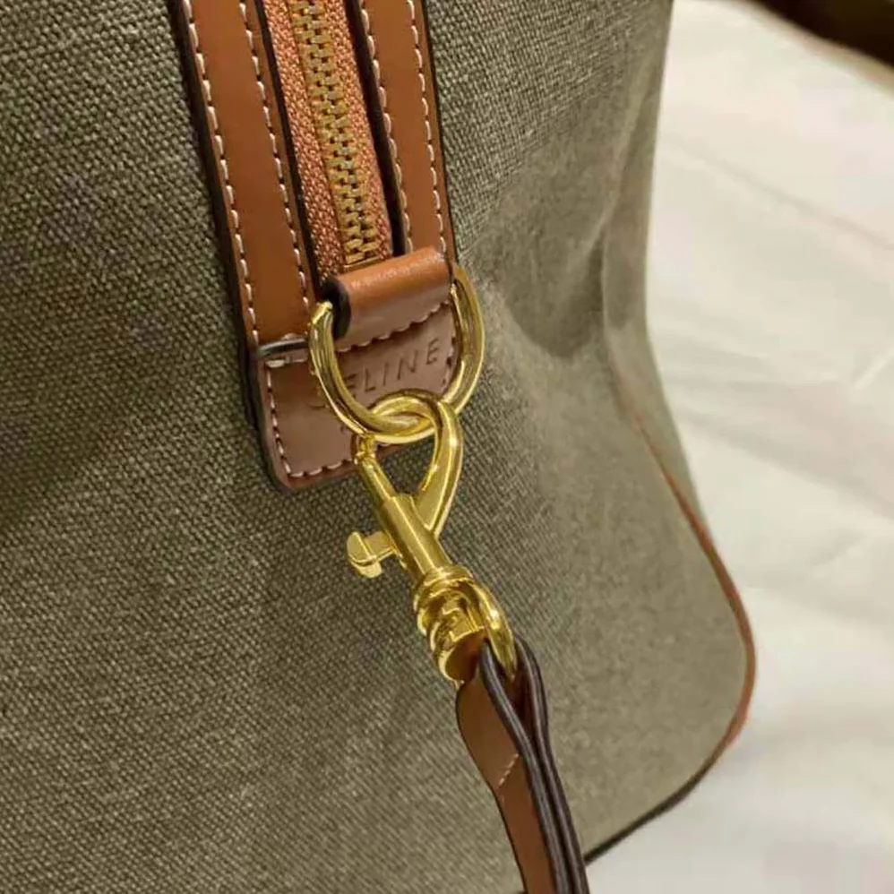Celine Large Voyage Bag in Textile with Celine Print and Calfskin for Women Celine Large Voyage Bag in Textile with Celine Print and Calfskin for Women