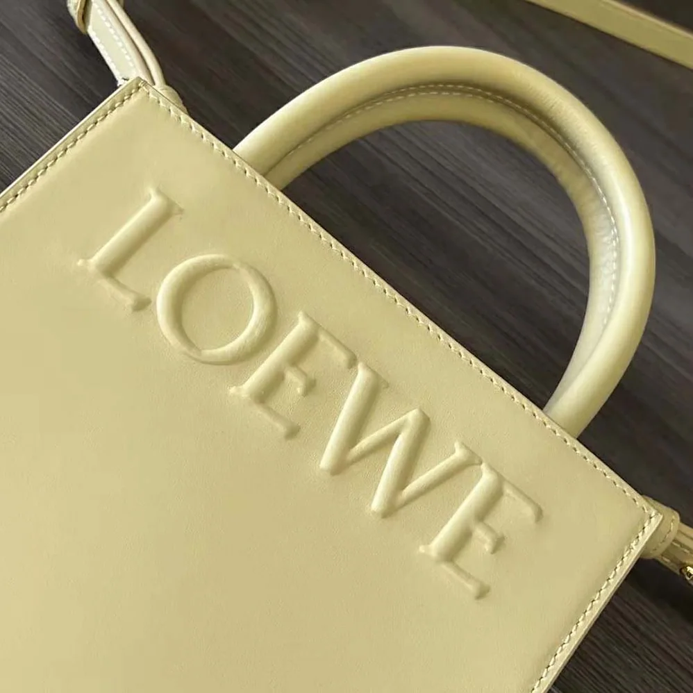 Loewe Standard A5 Tote in Sleek Calfskin for Women in Gold Loewe Standard A5 Tote in Sleek Calfskin for Women in Gold