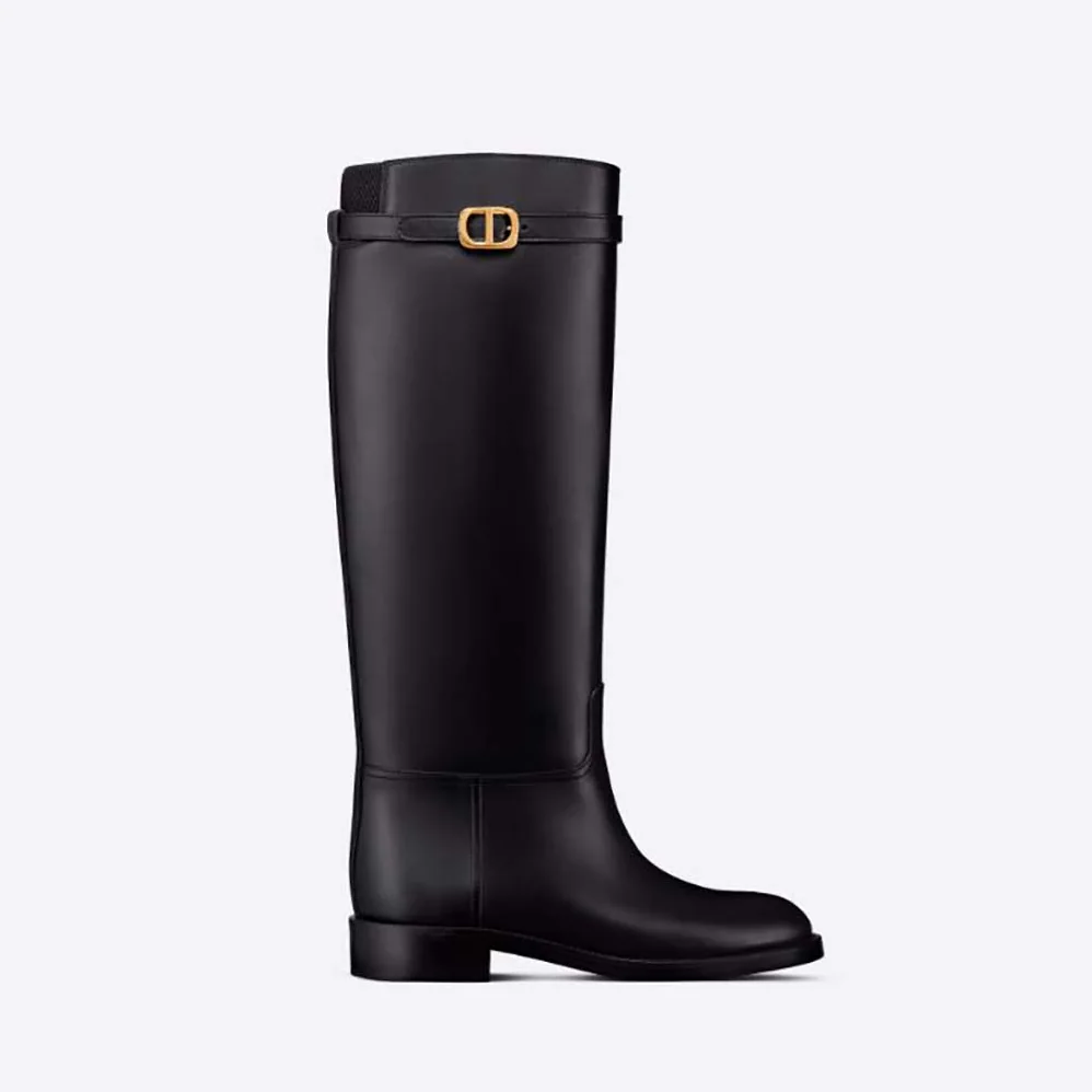 Dior Empreinte Boot Black Calfskin for Women Dior Empreinte Boot Black Calfskin for Women