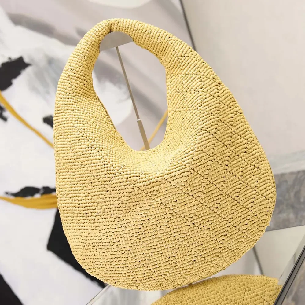 Saint Laurent YSL Icare Hobo In Raffia for Women