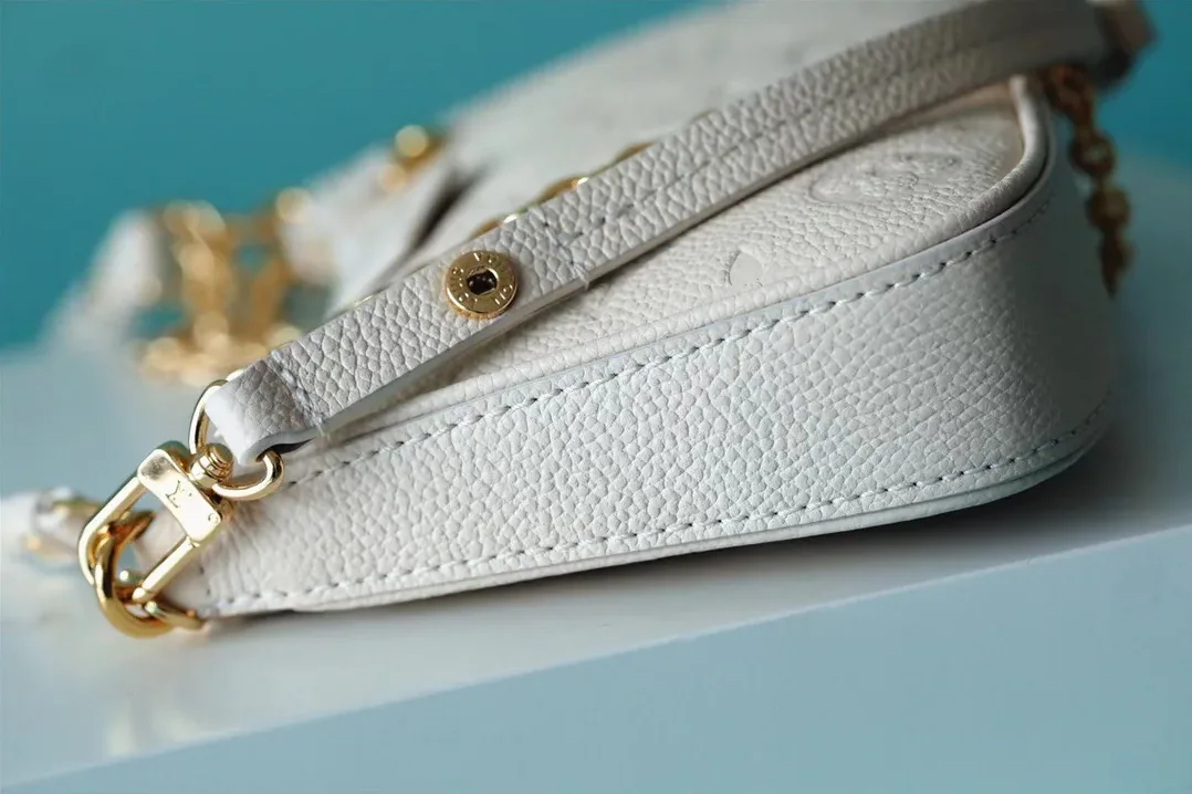 Louis Vuitton Easy Pouch On Strap Monogram Empreinte Crème White / LV