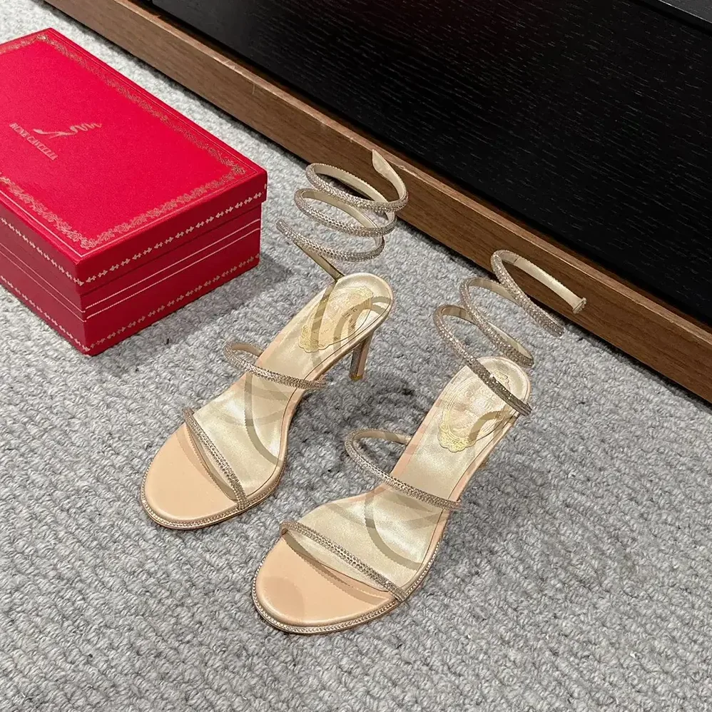 Rene Caovilla Cleo Neutral Sandal 80 for Women