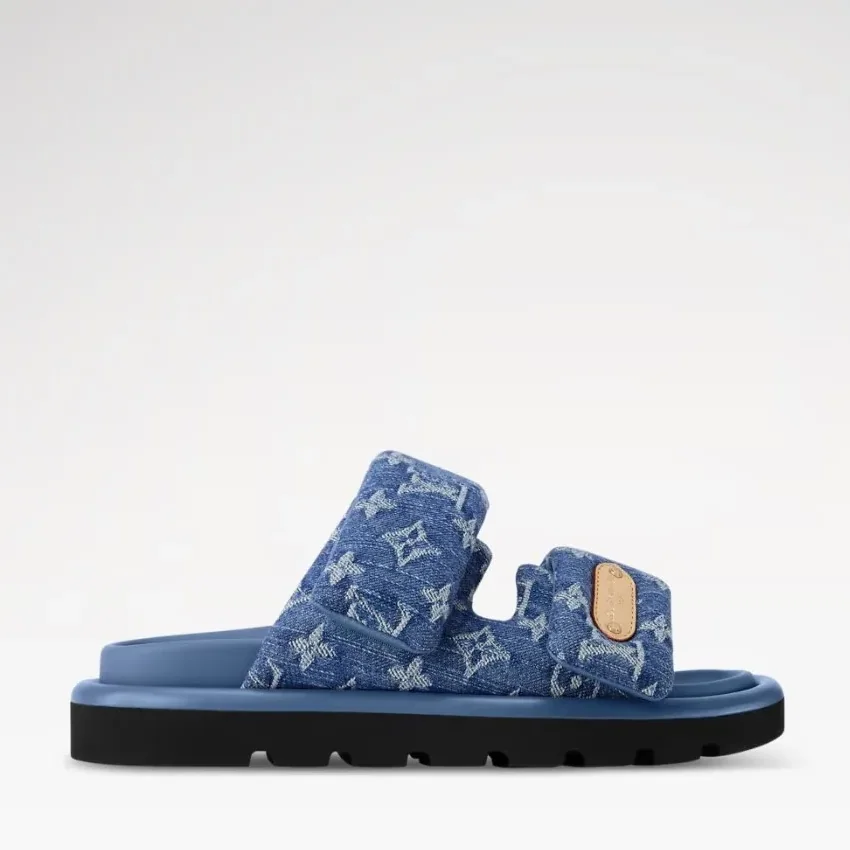 Louis Vuitton Pool Pillow Comfort Mules Blue Denim 1AJN80 Louis Vuitton Pool Pillow Comfort Mules Blue Denim 1AJN80