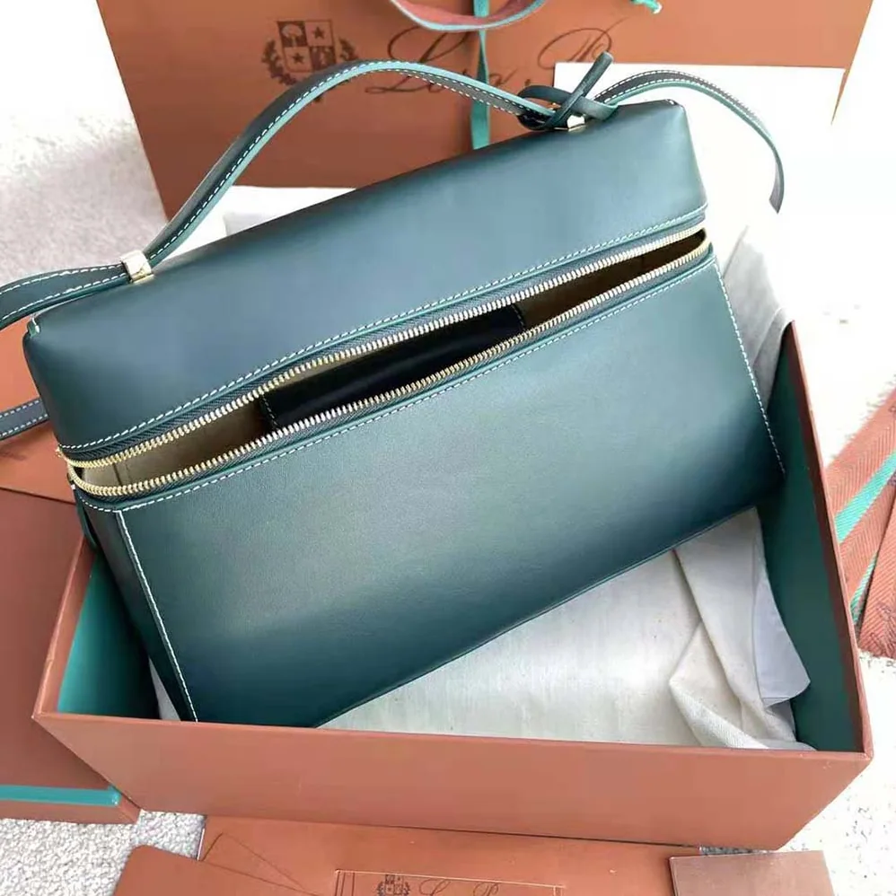 Loro Piana Extra Bag in Calfskin Leather for Women in Green