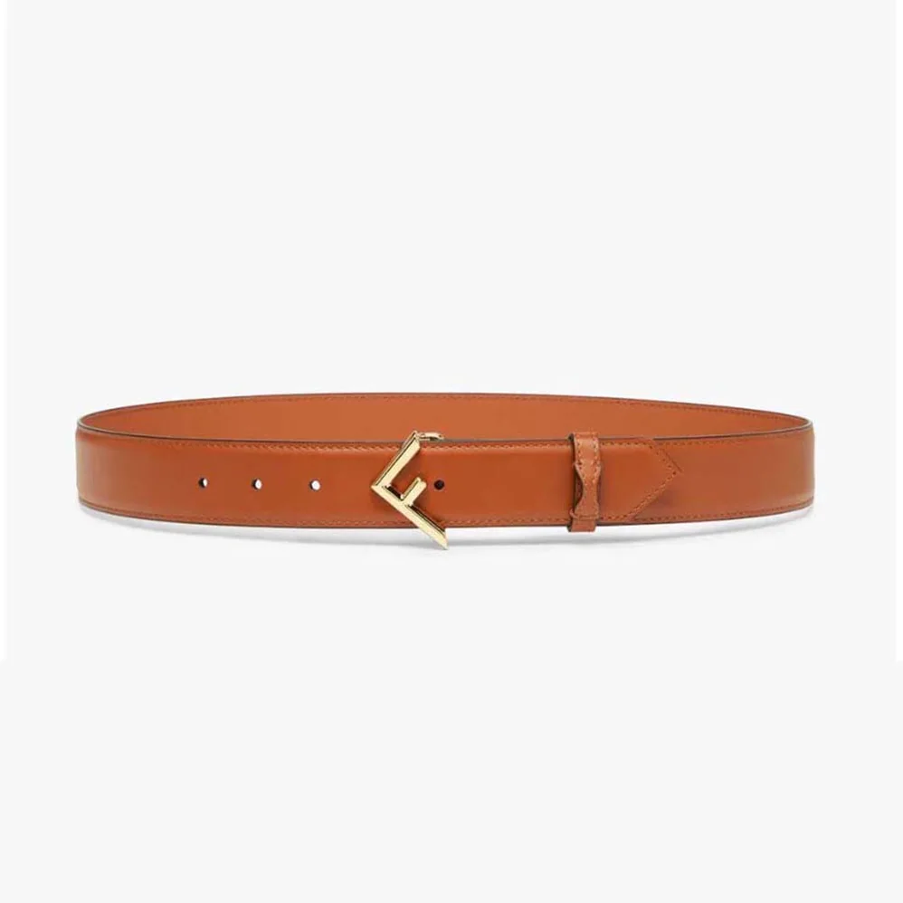 Fendi Brown Leather Belt for Women Fendi Brown Leather Belt for Women