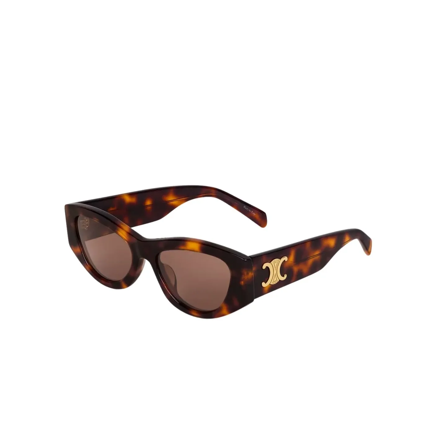 Celine Triomphe 15 Sunglasses In Acetate Dark Havana Celine Triomphe 15 Sunglasses In Acetate Dark Havana
