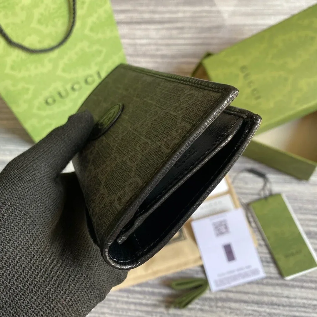 Gucci Marmont Long ID Wallet With Interlocking G Brown /