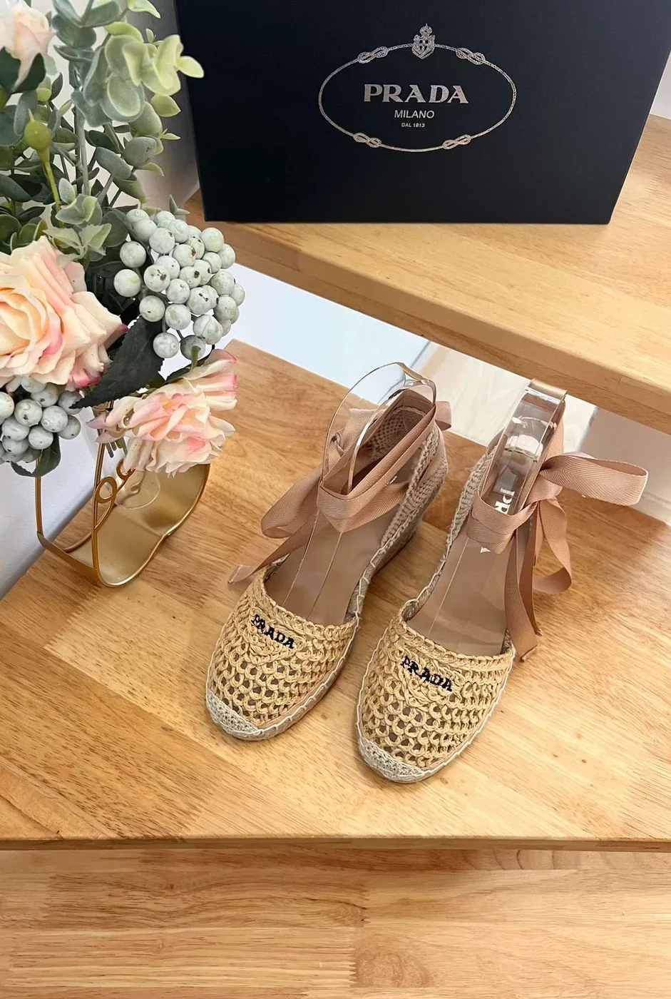 Linen Espadrille Wedge Sandals Beige Linen Espadrille Wedge Sandals Beige