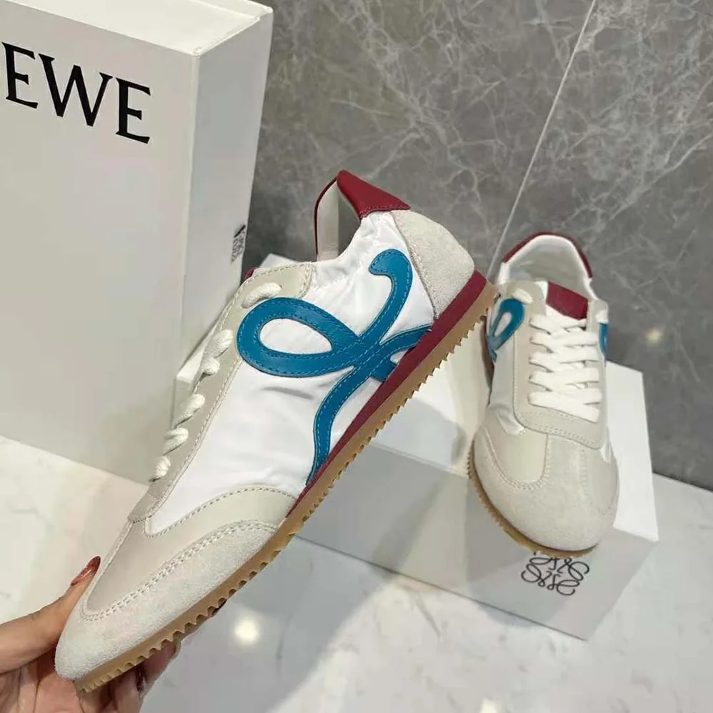 Loewe Ballet Runner in Nylon and Calfskin for Unisex in Blue