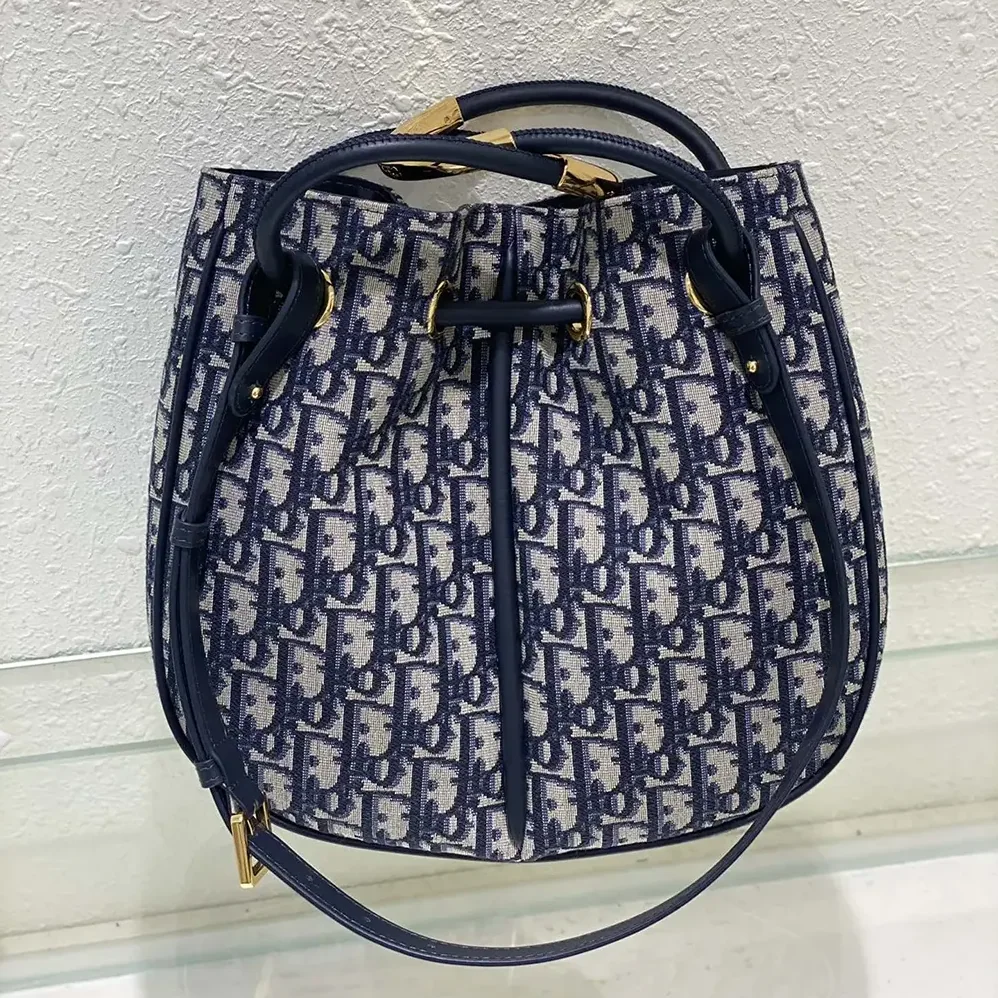 Dior Medium Dior Nolita Bag Blue Dior Oblique Jacquard for Women