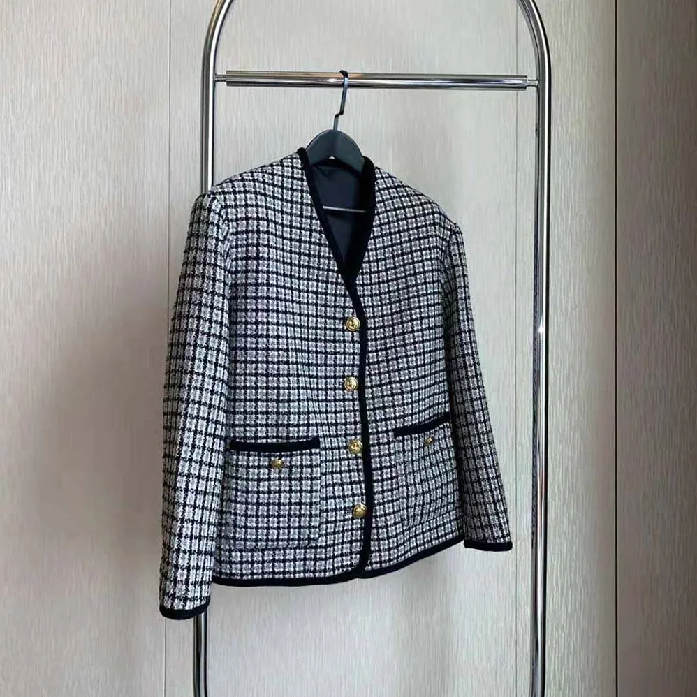 Miu Miu Single-breasted Boucle Jacket with Embroidered Logo for Women