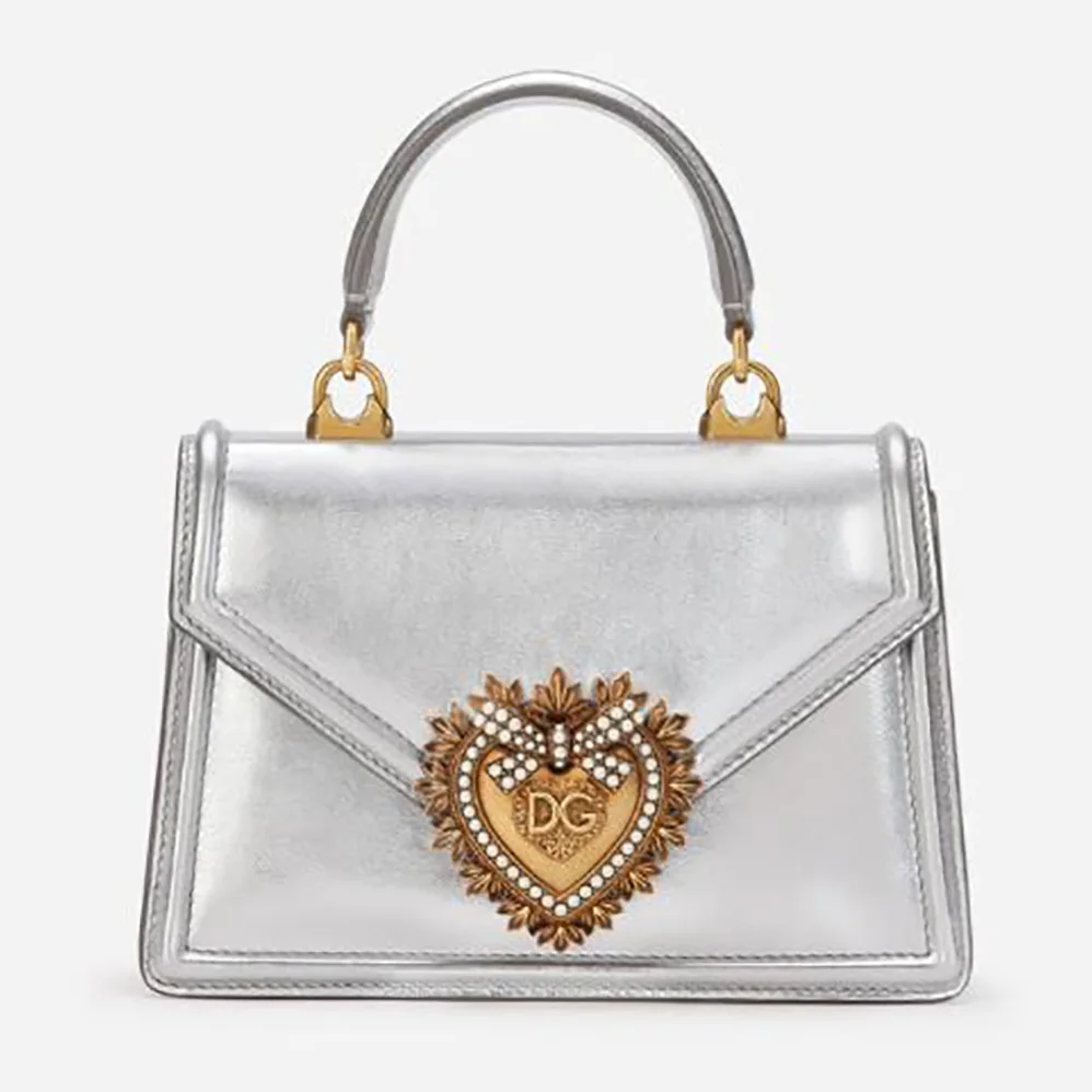 Dolce Gabbana D&G Small Devotion Bag in Mordore Nappa Leather for Women Dolce Gabbana D&G Small Devotion Bag in Mordore Nappa Leather for Women