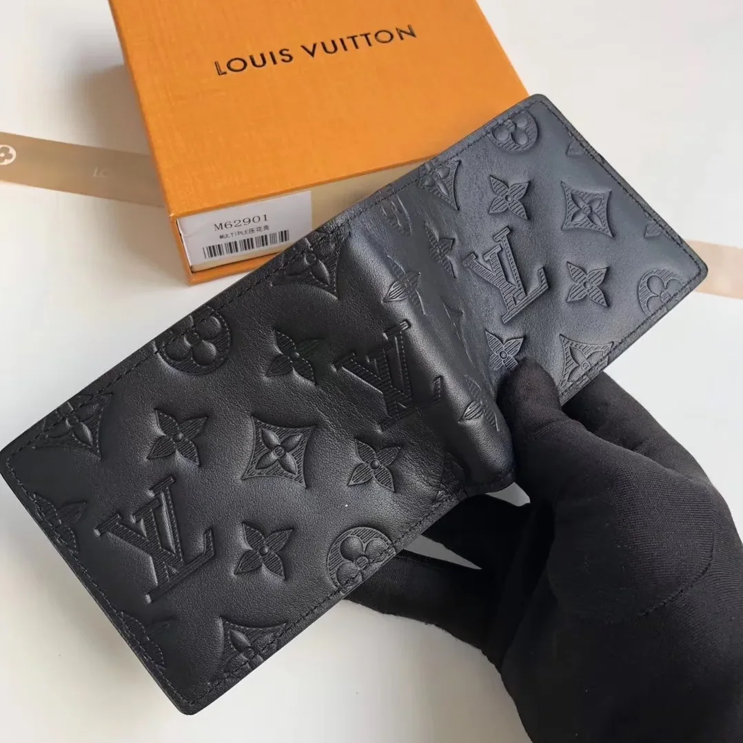 Louis Vuitton Multiple Wallet In Black Monogram Shadow Louis Vuitton Multiple Wallet In Black Monogram Shadow