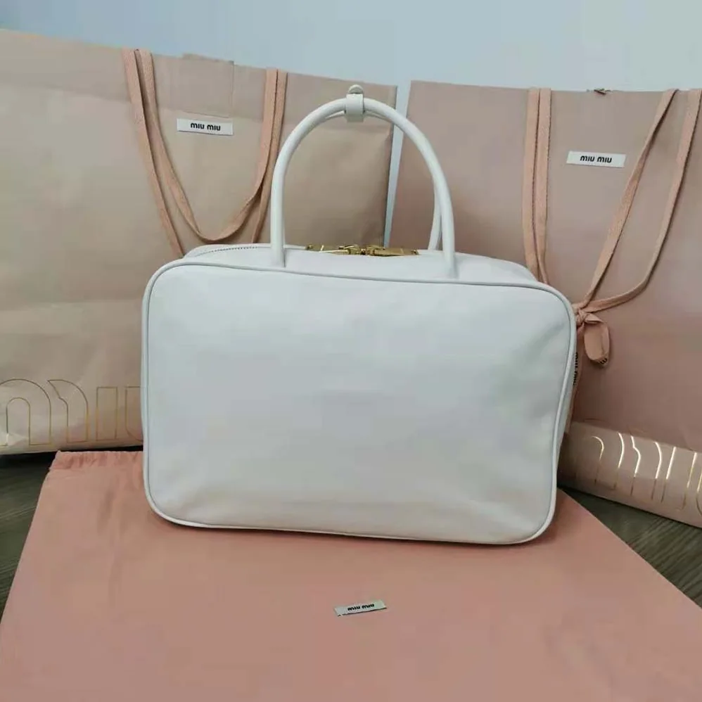 Miu Miu Leather Top-Handle Bag for Women in White
