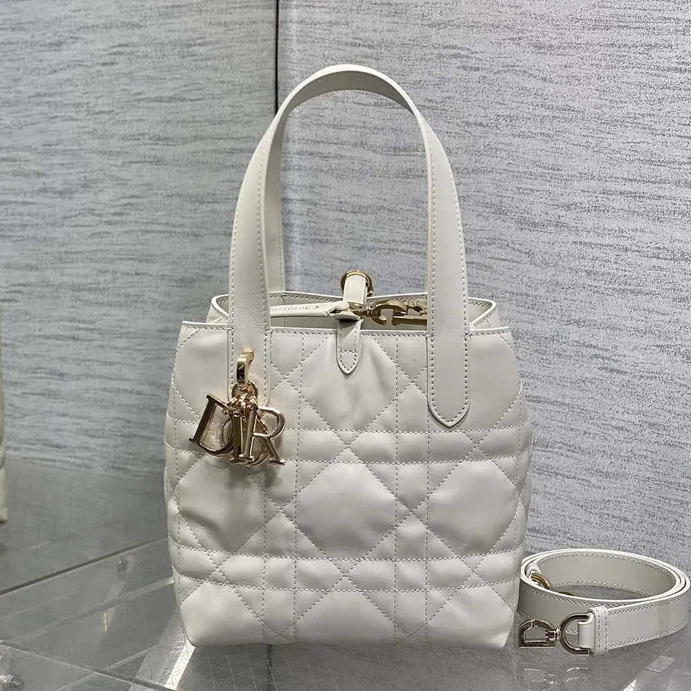 Dior Small Dior Toujours Vertical Tote Bag Latte Macrocannage Calfskin for Women Dior Small Dior Toujours Vertical Tote Bag Latte Macrocannage Calfskin for Women