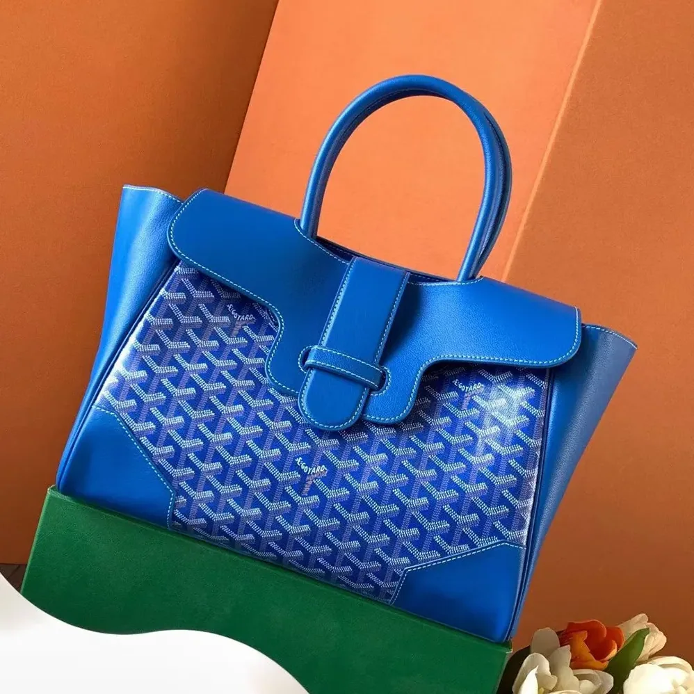 Goyard Saïgon Tote Bag for Women in Sky Blue