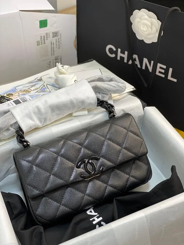 Chanel Flap Bag Small Crossbody in Black Black Hardware Chanel Flap Bag Small Crossbody in Black Black Hardware