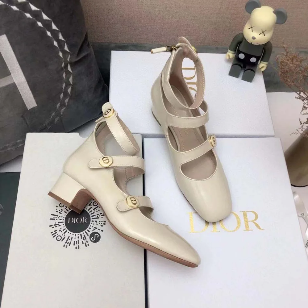 Dior D-Doll Pump White Shiny Calfskin for Women