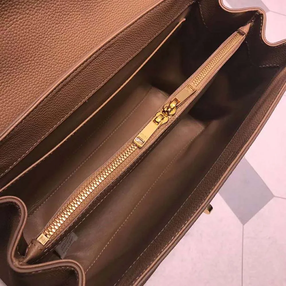 Celine Medium16 Bag in Grained Calfskin for Women in Brown Celine Medium16 Bag in Grained Calfskin for Women in Brown