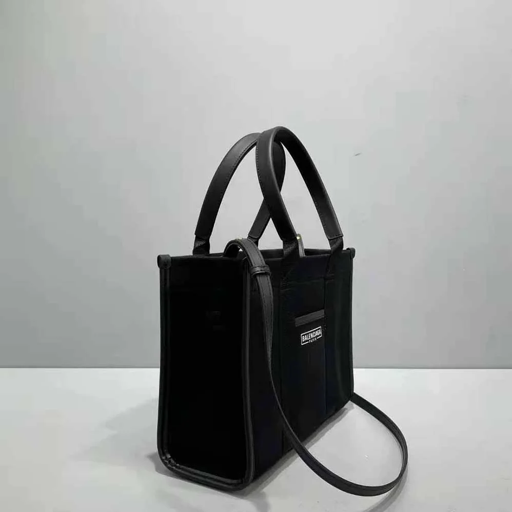 Balenciaga Hardware Small Tote Bag With Strap for Women in Black