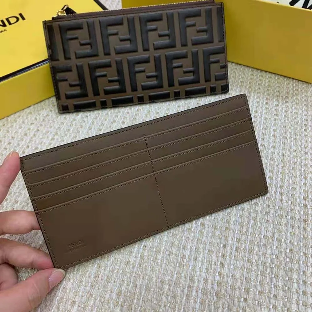 Fendi Wallet on Chain with Pouches Brown Leather Mini for Women in Bag Fendi Wallet on Chain with Pouches Brown Leather Mini for Women in Bag
