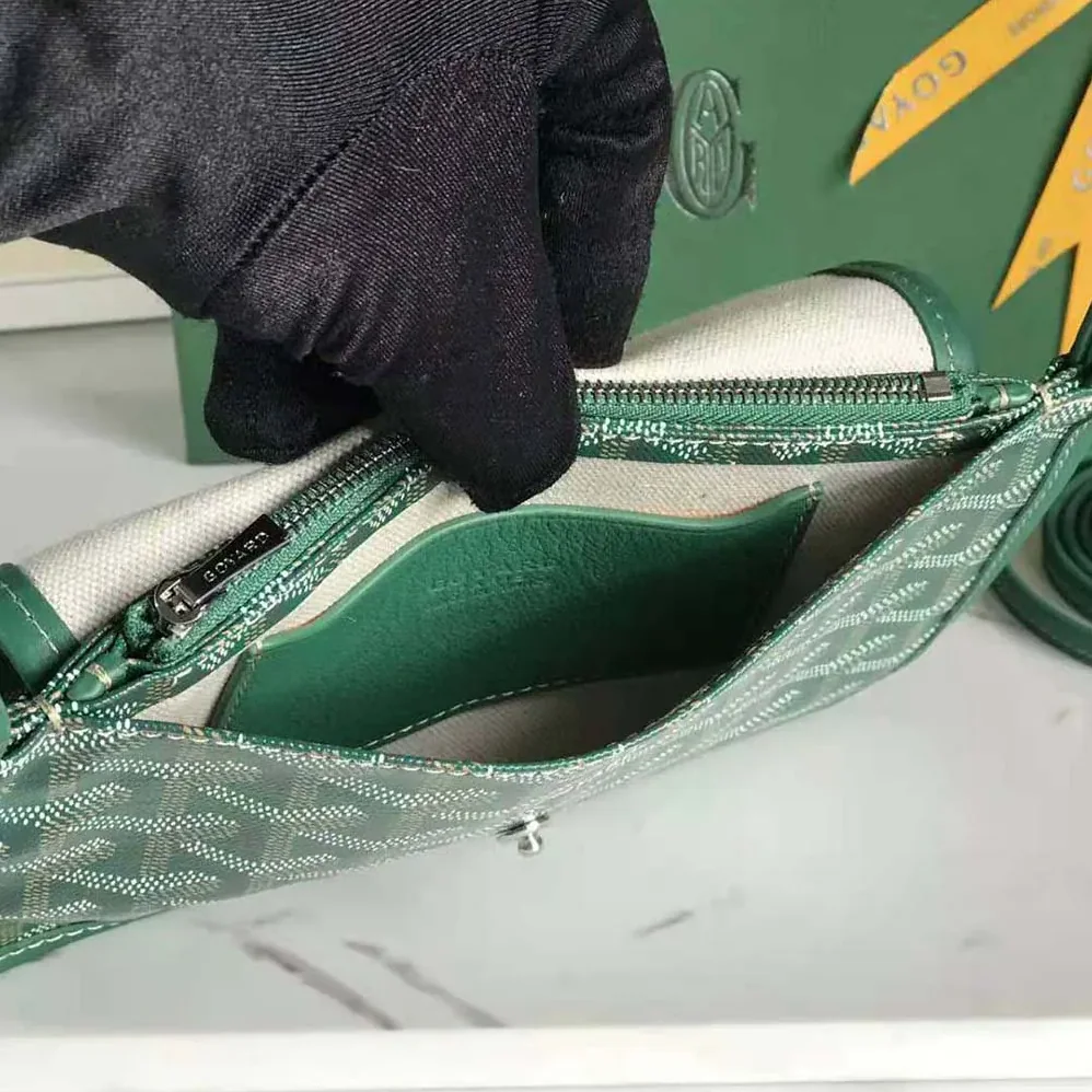Goyard Plumet Pocket Wallet for Women in Green