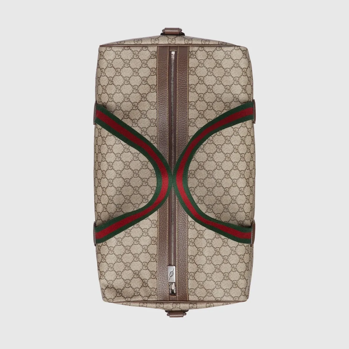 Gucci Medium Duffle Bag With Web Beige /