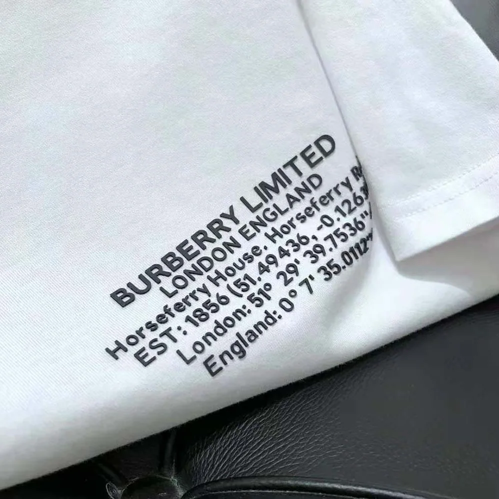 Burberry Location Print Cotton Oversized T-shirt for Men in White Burberry Location Print Cotton Oversized T-shirt for Men in White