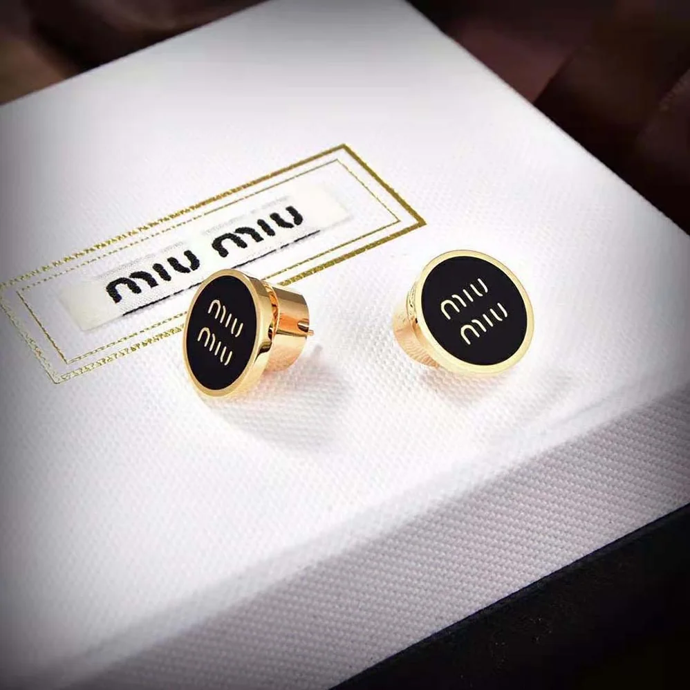 Miu Miu Enameled Metal Earrings for Women