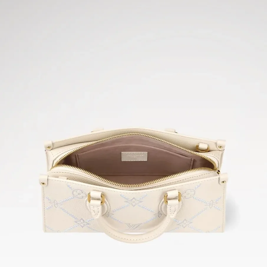 Louis Vuitton OnTheGo East West Tote Bag in Quartz Couture Gold Hardware