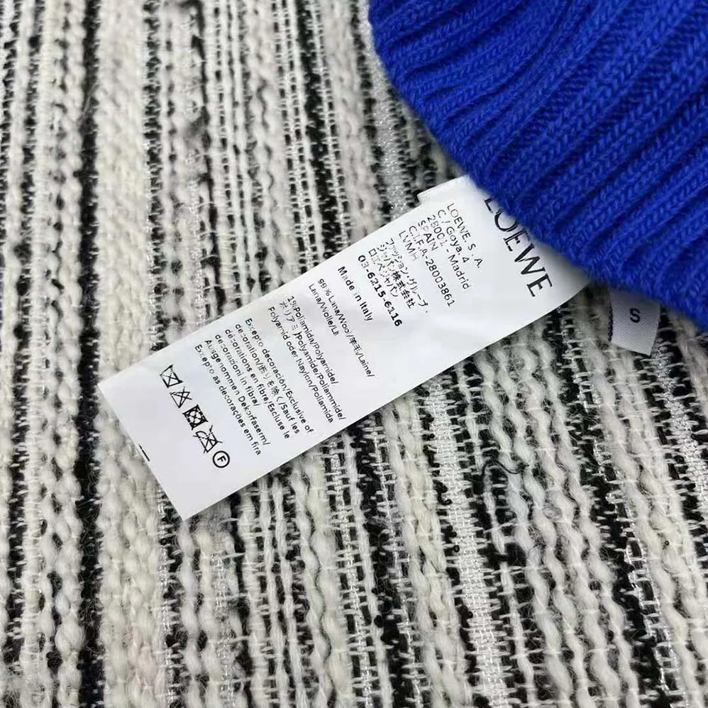 Loewe Sweater in Wool for Women in Blue Loewe Sweater in Wool for Women in Blue