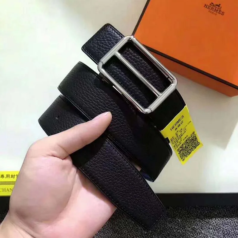 Hermes H Rouleau Belt Buckle & Reversible Leather Strap 32 mm for Men