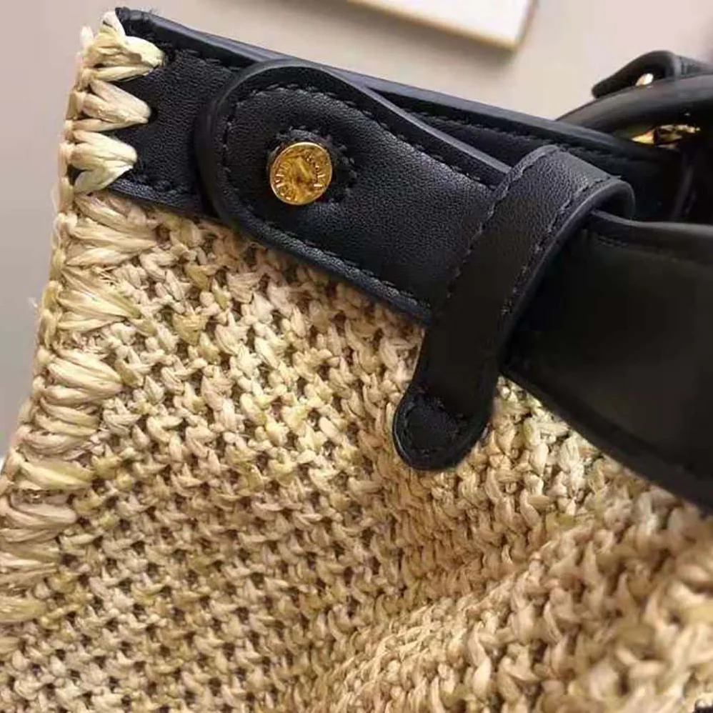 Fendi Peekaboo X for Women in Tote Natural Raffia Bag