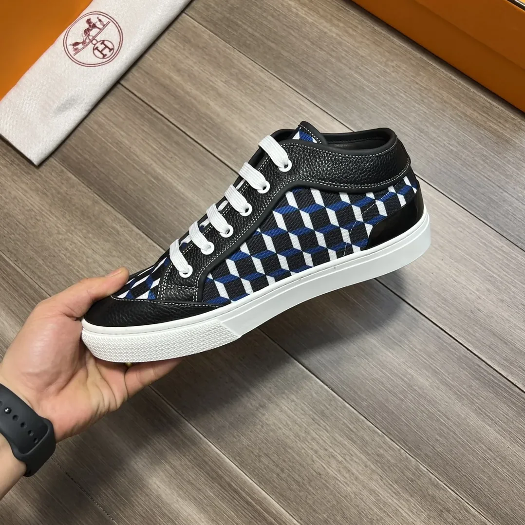 Hermes Enjoy Sneaker Black And Blue