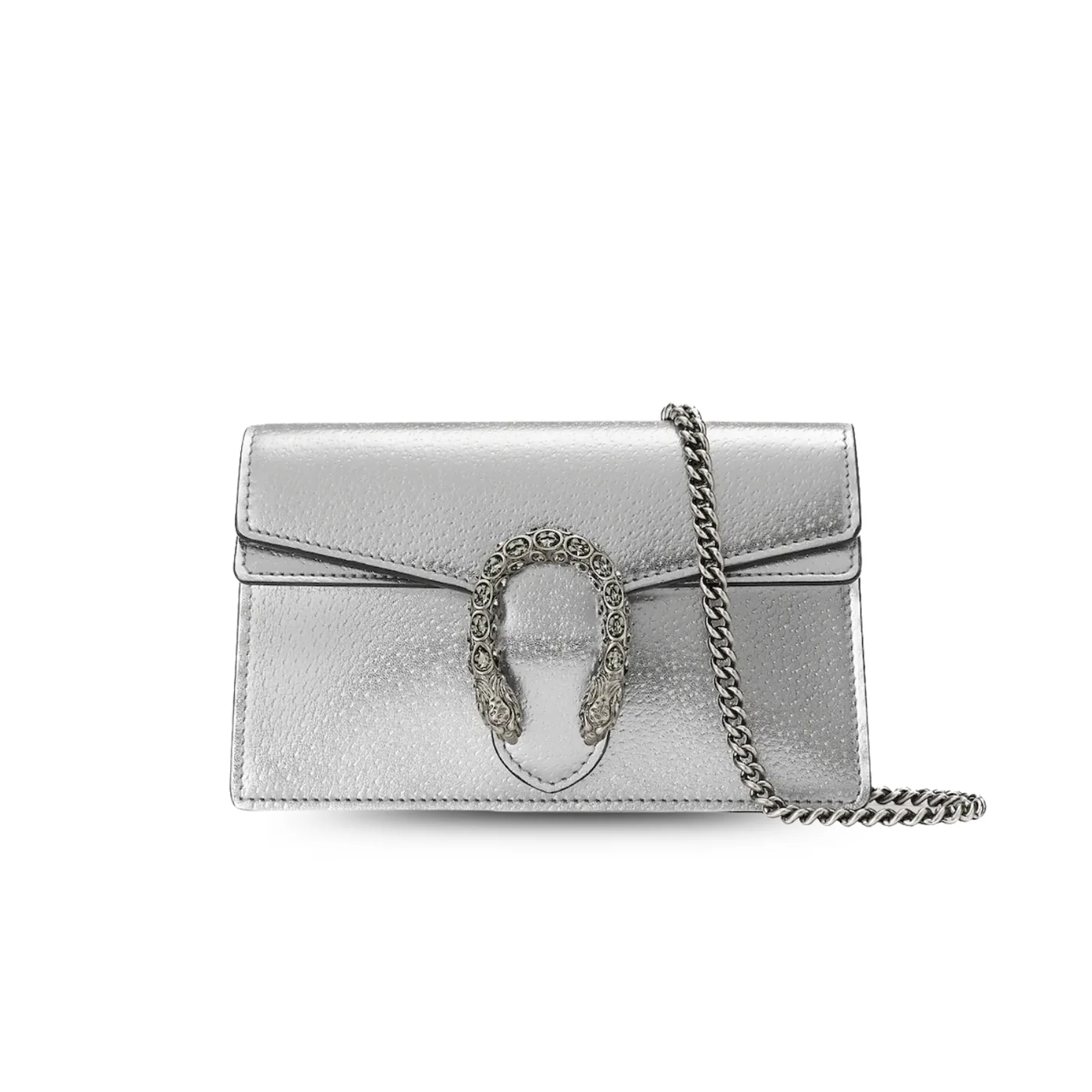 Gucci Dionysus Super Mini Shoulder Bag in Silver Palladium Hardware